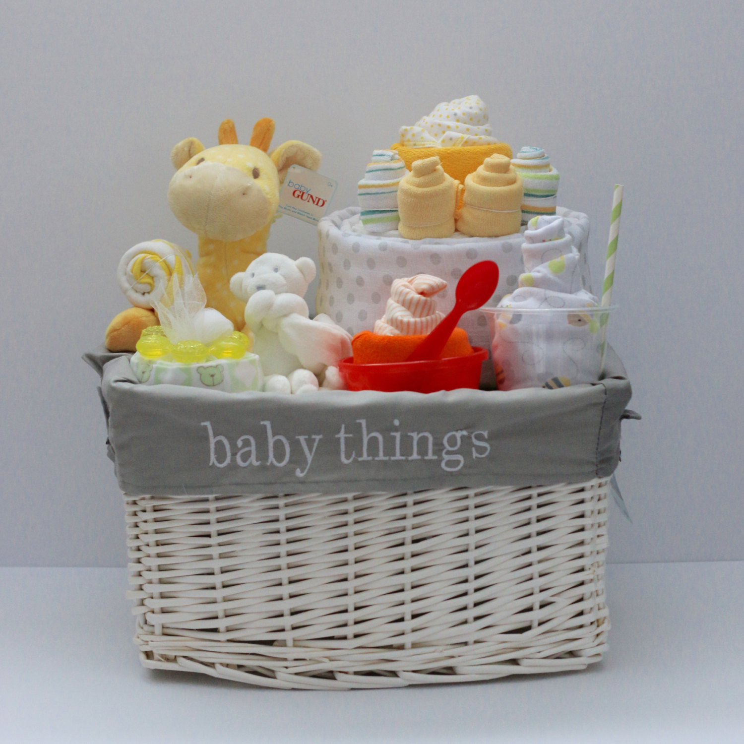 Unique New Baby Gifts
 Gender Neutral Baby Gift Basket Baby Shower Gift Unique Baby