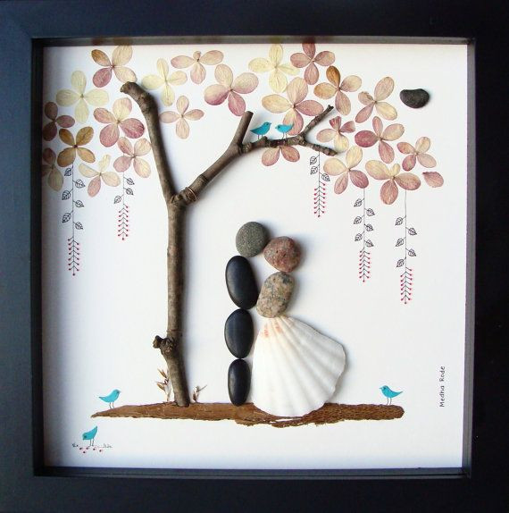 Unique Wedding Gift Ideas For Couples
 Unique WEDDING Gift Personalized Wedding Gift Pebble Art