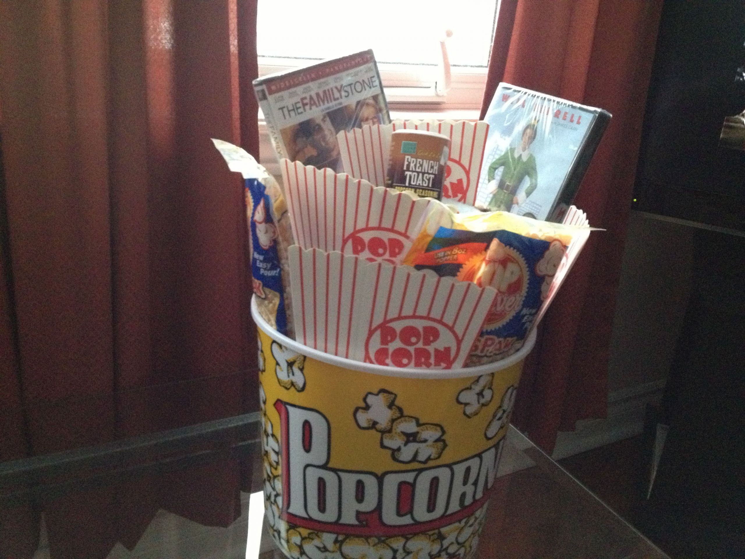 Unisex Gift Basket Ideas
 Christmas movie themed t basket A bucket of popcorn