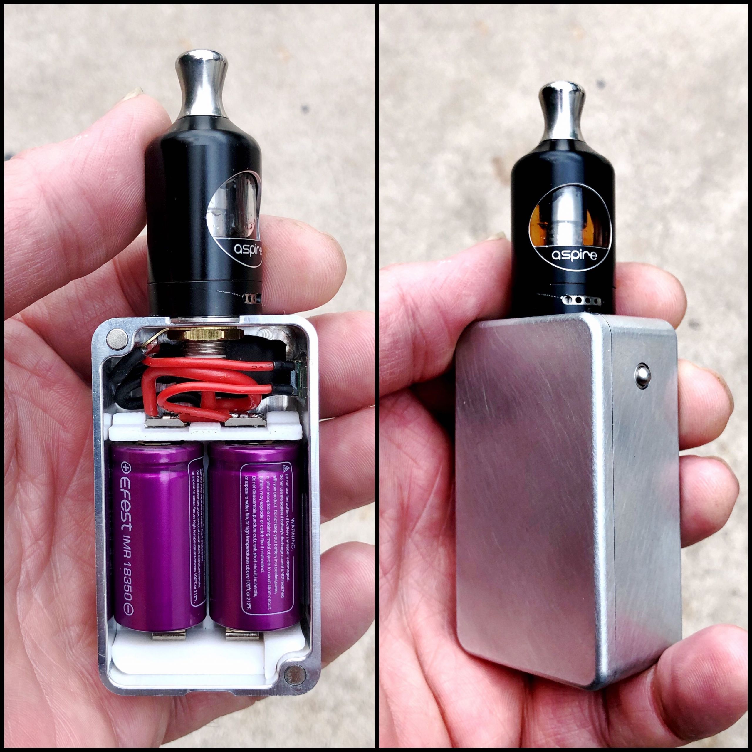 Unregulated Box Mod DIY
 boxmods diyboxmod Unregulated MTL set up