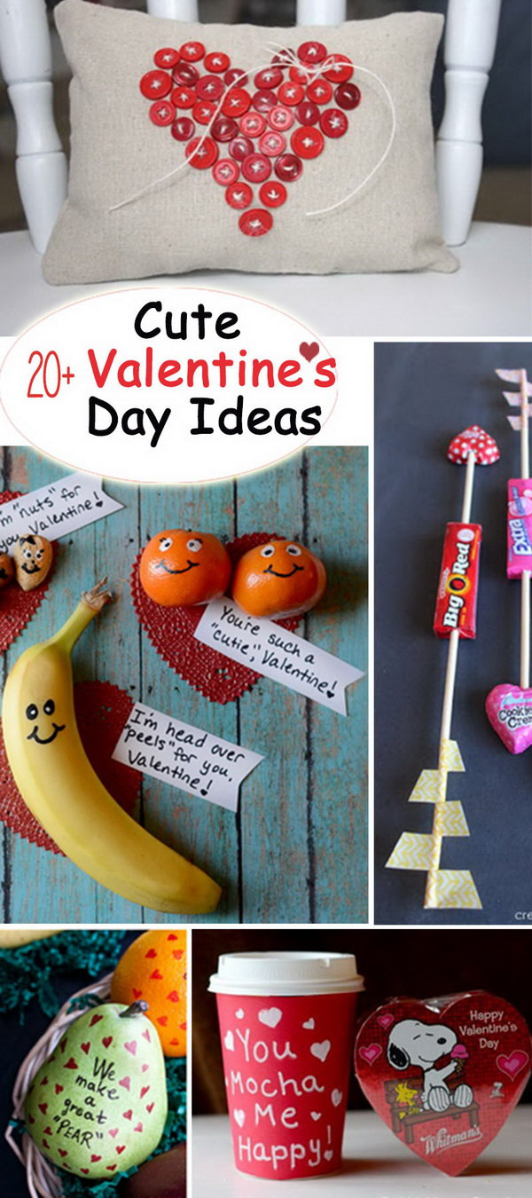 Valentine Cute Gift Ideas
 20 Cute Valentine s Day Ideas Hative