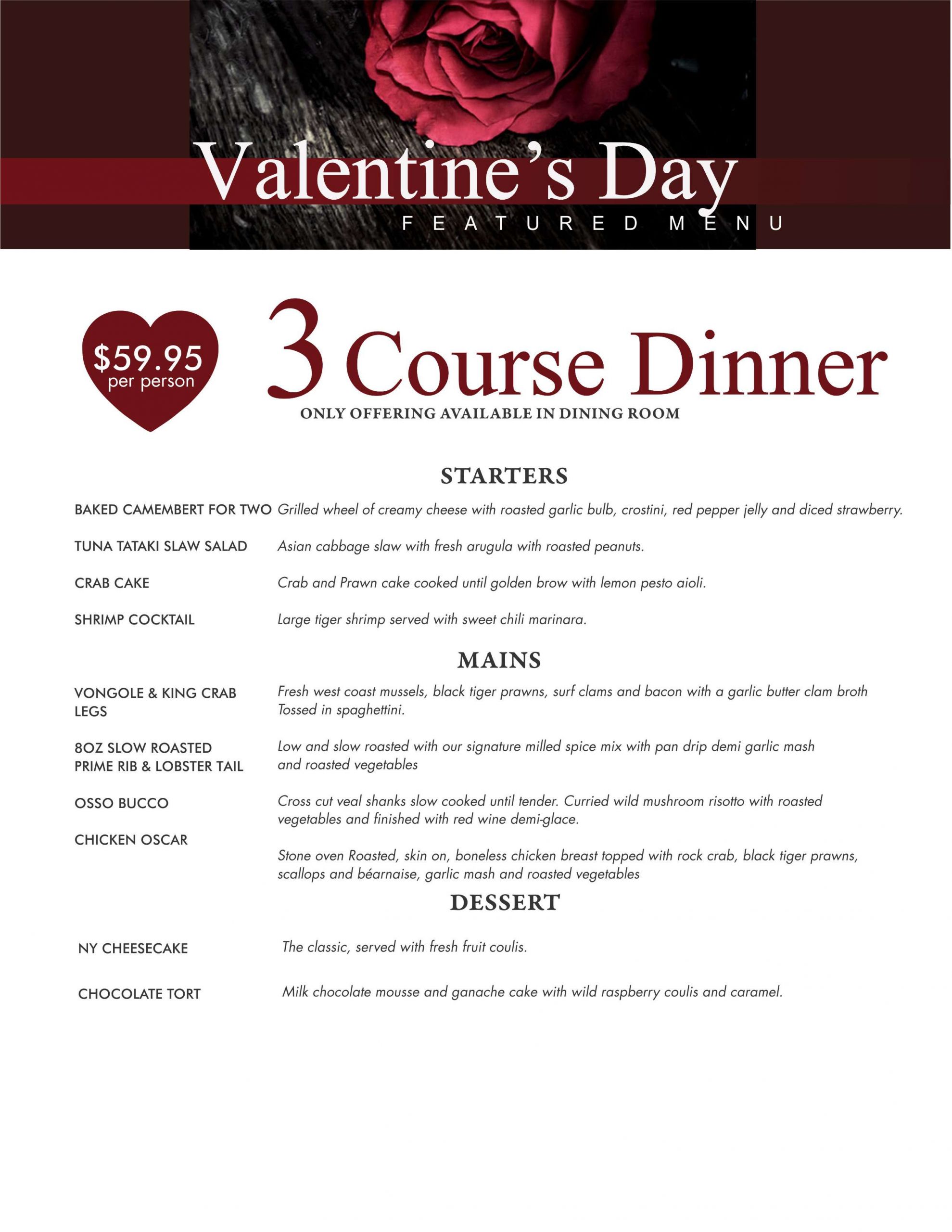 Valentine Day Dinner Menu
 valentine menu dinner DriverLayer Search Engine