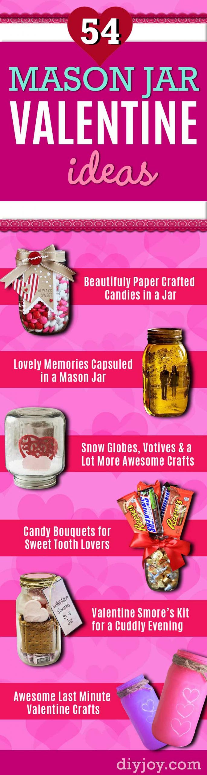 Valentine Day Gift Ideas For Boyfriend Homemade
 54 Mason Jar Valentine Gifts and Crafts