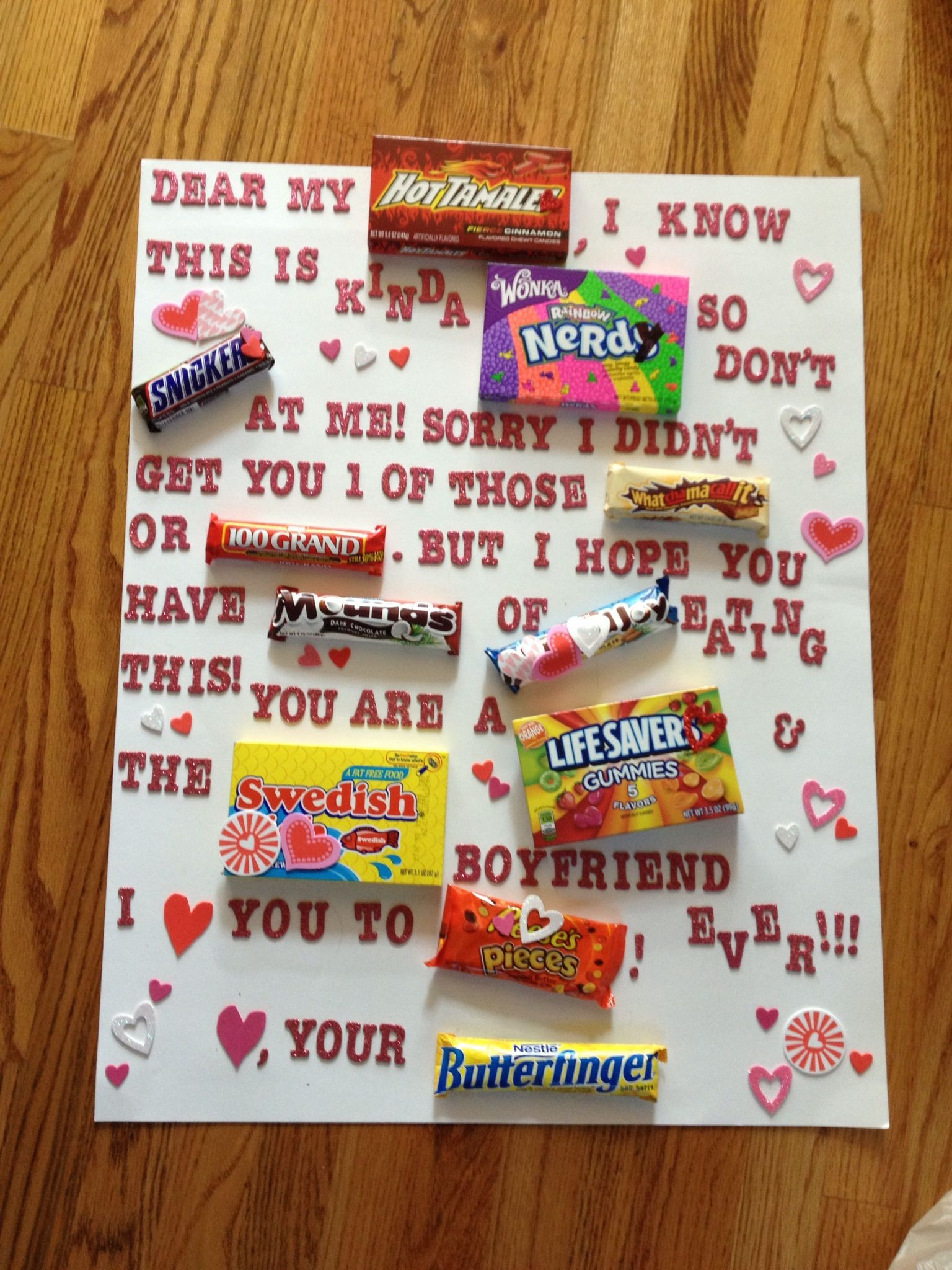 Valentine Gift Ideas Boyfriend
 What I made my boyfriend for Valentines day