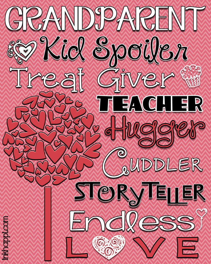 Valentine Gift Ideas For Grandparents
 Family & Love Free printables and great framed t idea