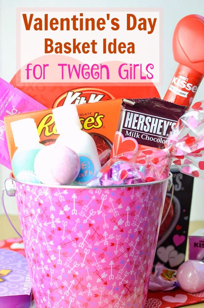 Valentine Gift Ideas For Teenage Daughter
 Valentine’s Day Spa Basket Idea for Tween Girls