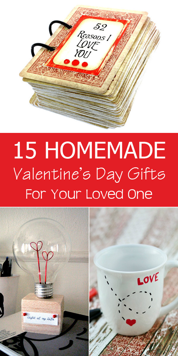 Valentine Homemade Gift Ideas
 15 Homemade Valentine s Day Gifts For Your Loved e