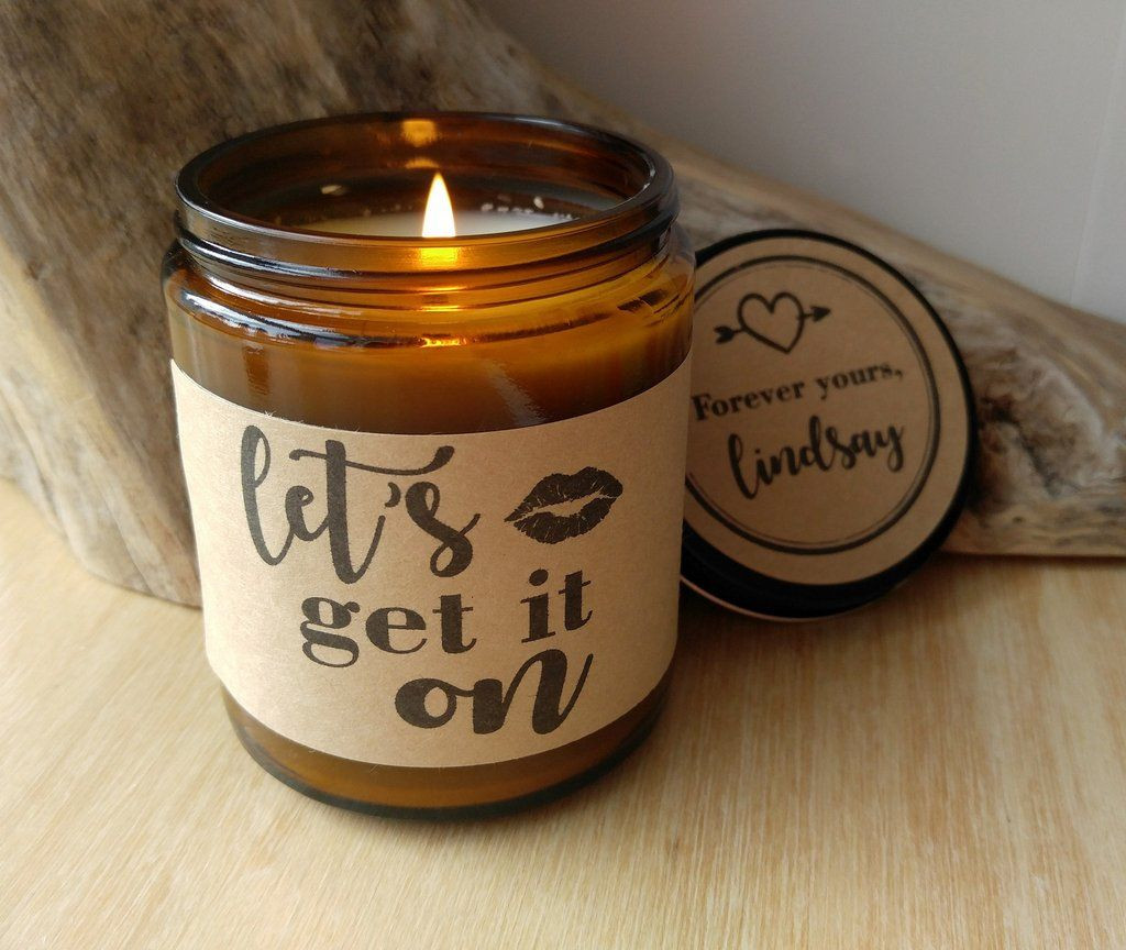 Valentine Husband Gift Ideas
 Valentine Gift for Boyfriend Lets Get It Candle Gift