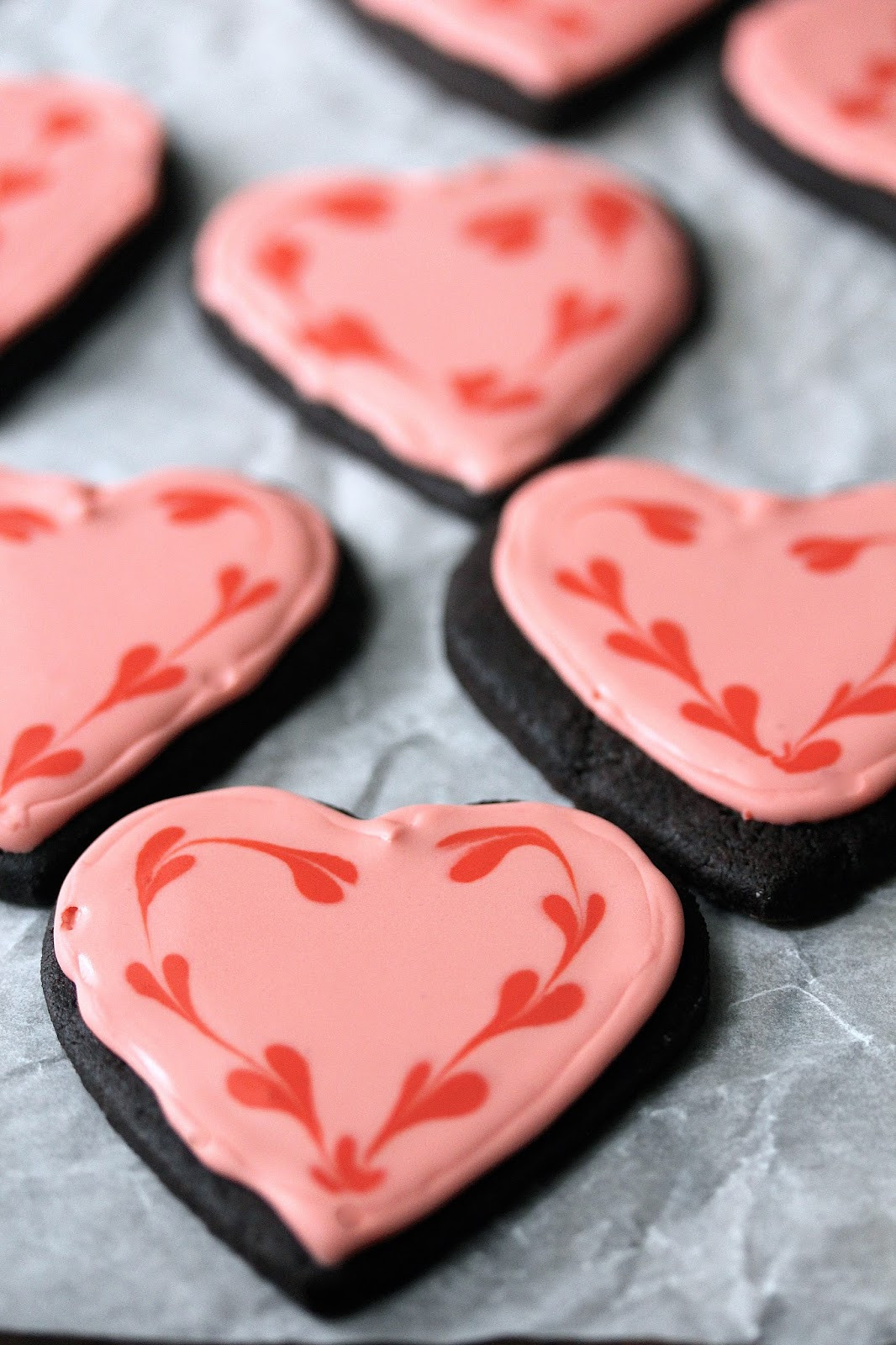 Valentine Sugar Cookies
 Chocolate Valentine Sugar Cookies