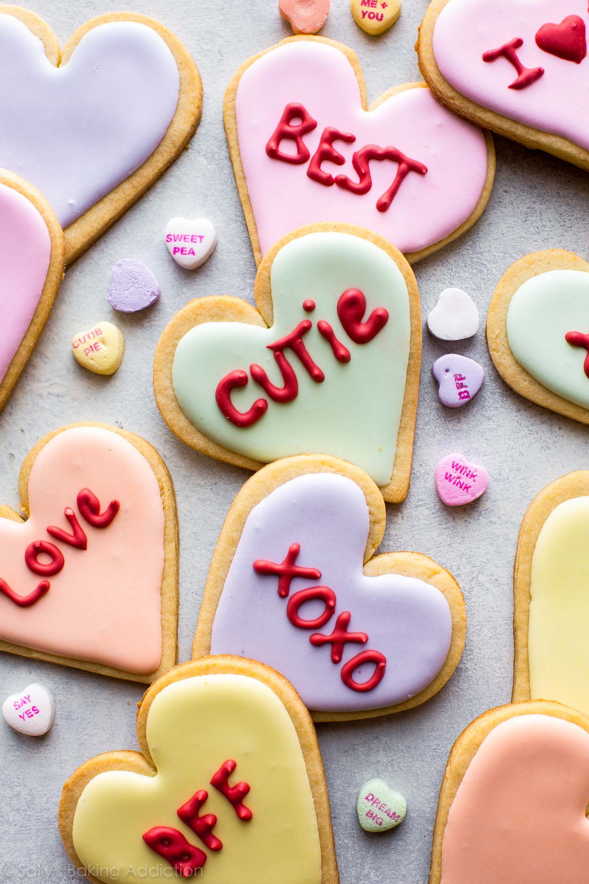 Valentine Sugar Cookies
 Valentine s Day Heart Sugar Cookies Sallys Baking Addiction