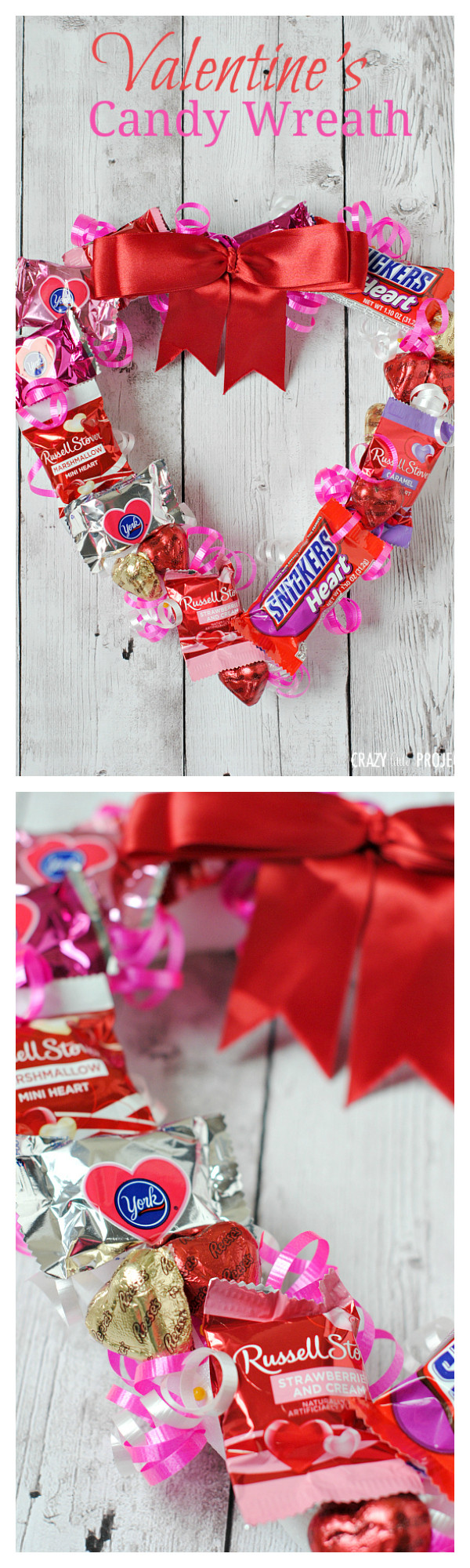 Valentine Sweet Gift Ideas
 Valentine s Candy Wreath Crazy Little Projects