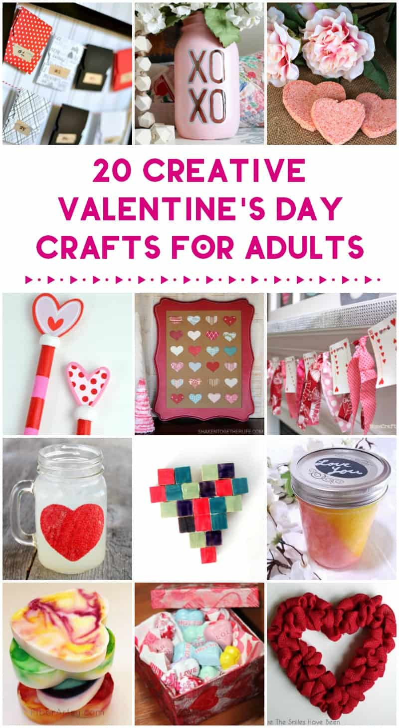 Valentine'S Day Craft Ideas For Adults
 20 Valentine s Day Crafts & Handmade Gifts for YOU to Make