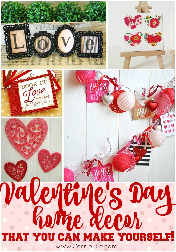 Valentine'S Day Decorations DIY
 DIY Valentine s Day Decorations Carrie Elle