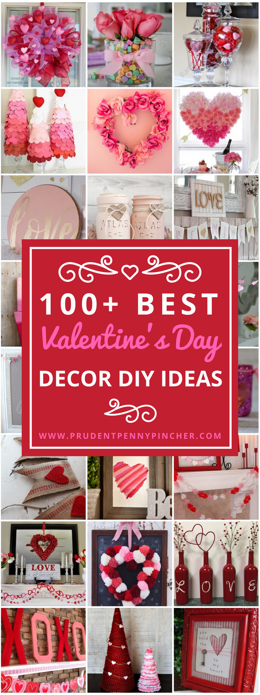 Valentine'S Day Decorations DIY
 100 Best Valentine s Day Decor DIY Ideas Prudent Penny