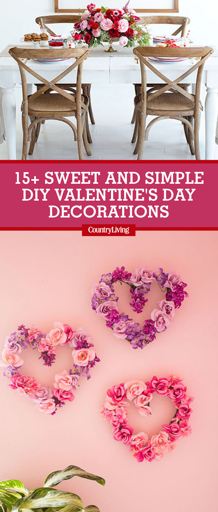 Valentine'S Day Decorations DIY
 18 Sweet and Simple DIY Valentine s Day Decorations