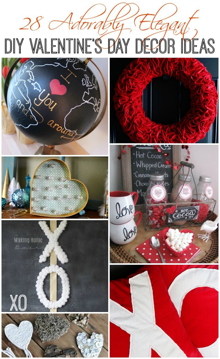 Valentine'S Day Decorations DIY
 28 Adorably Elegant DIY Valentine s Day Decor Ideas