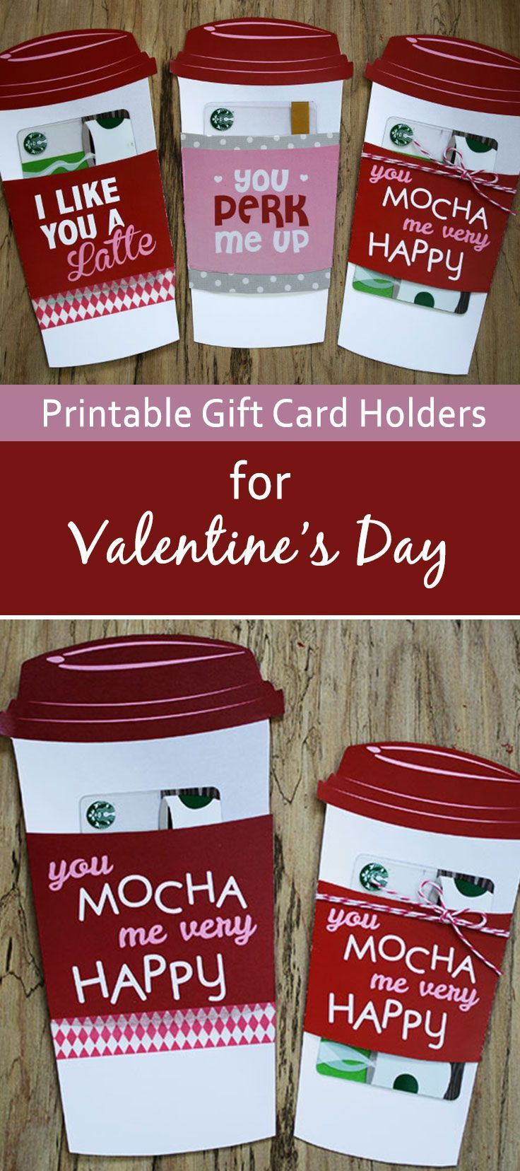 Valentine'S Day Gift Card Ideas
 Free Gift Card Holder Latte Valentine Gift Card Holder