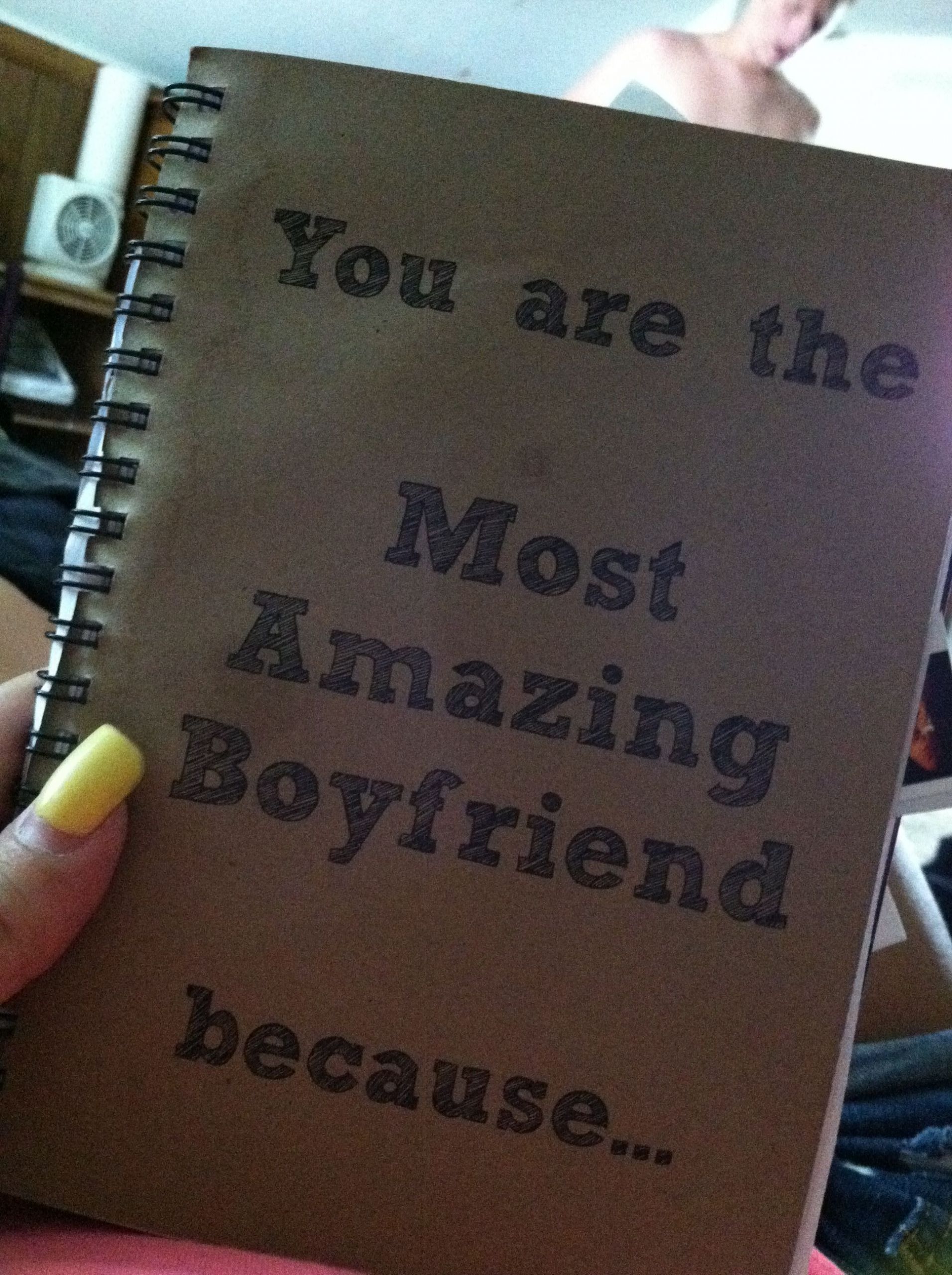 Valentine'S Day Gift Ideas For Fiance
 Bought the notebook off etsy and you can lined or