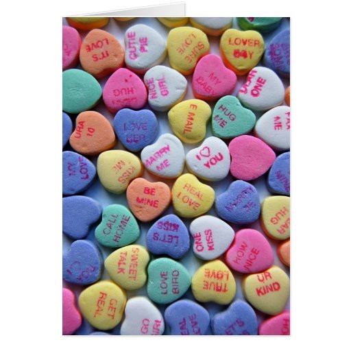 Valentines Day Candy Cards
 Sweetheart Candy Sayings Valentine s Day Card