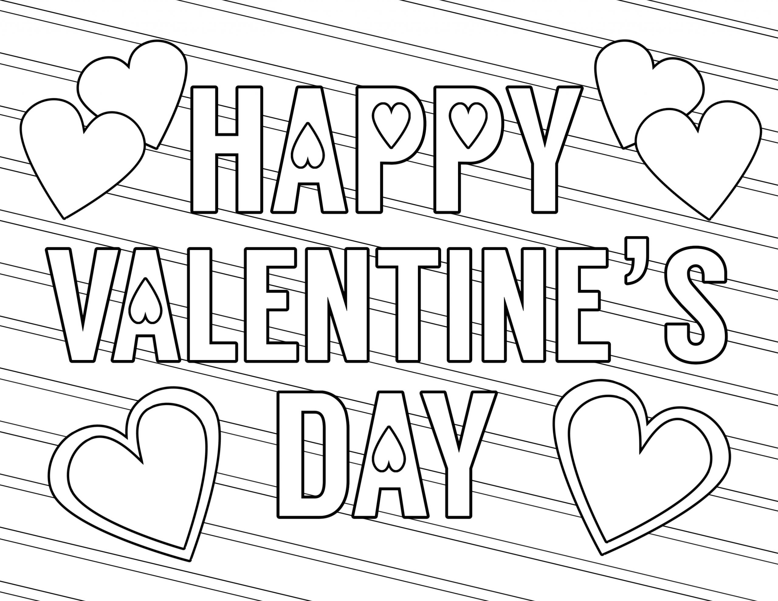 Valentines Day Coloring Pages For Kids
 Free Printable Valentine Coloring Pages Paper Trail Design