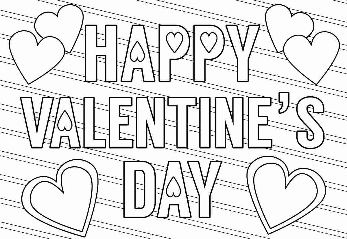 Valentines Day Coloring Pages For Kids
 50 Valentine Day Coloring Pages For Kids