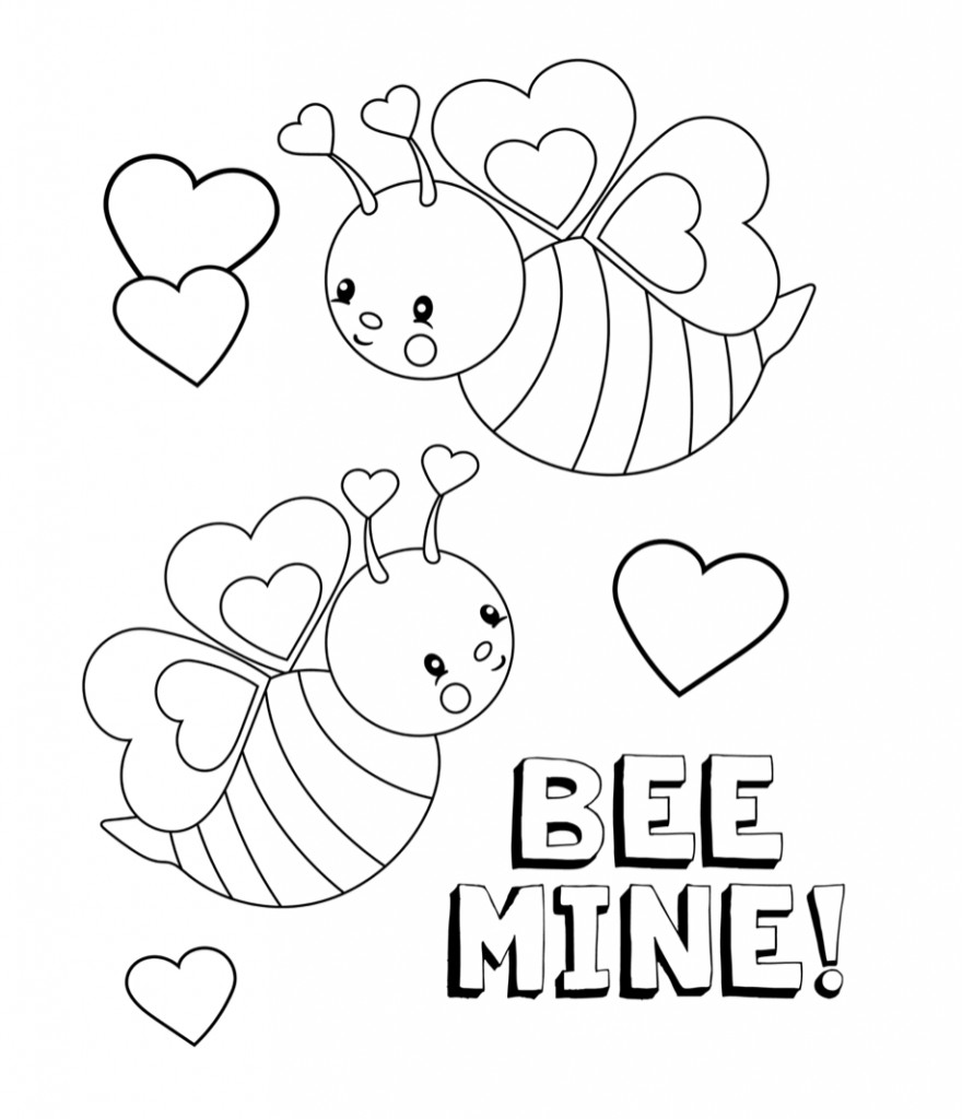 Valentines Day Coloring Pages For Kids
 Valentines Coloring Pages Happiness is Homemade