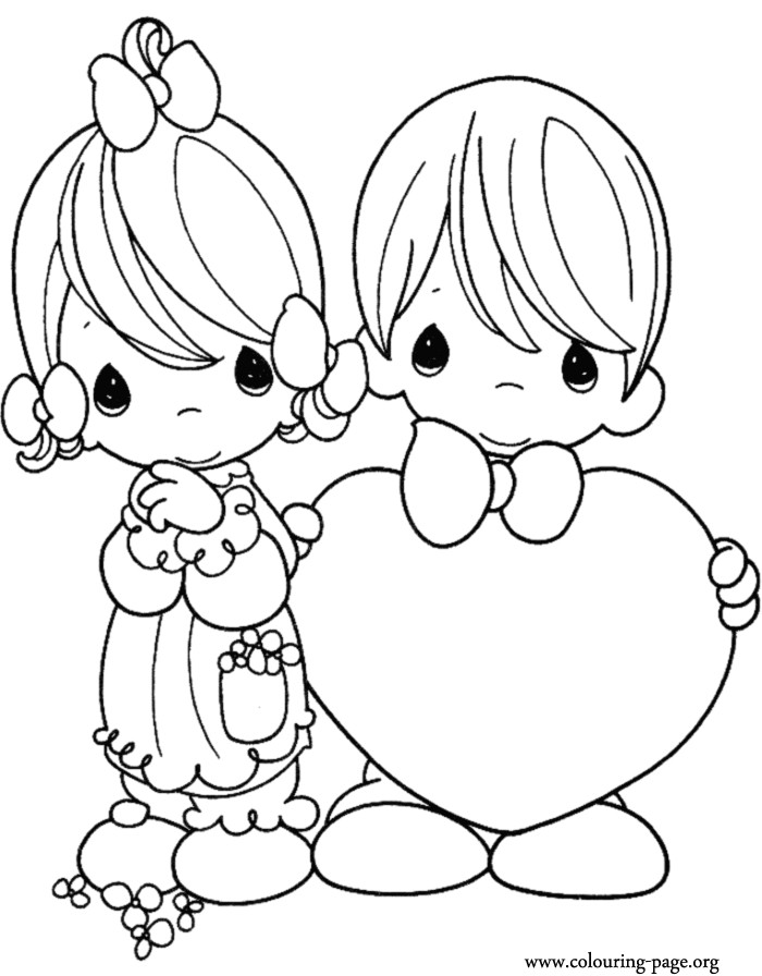 Valentines Day Coloring Pages For Kids
 Valentine s Day Kids on Valentine s Day coloring page