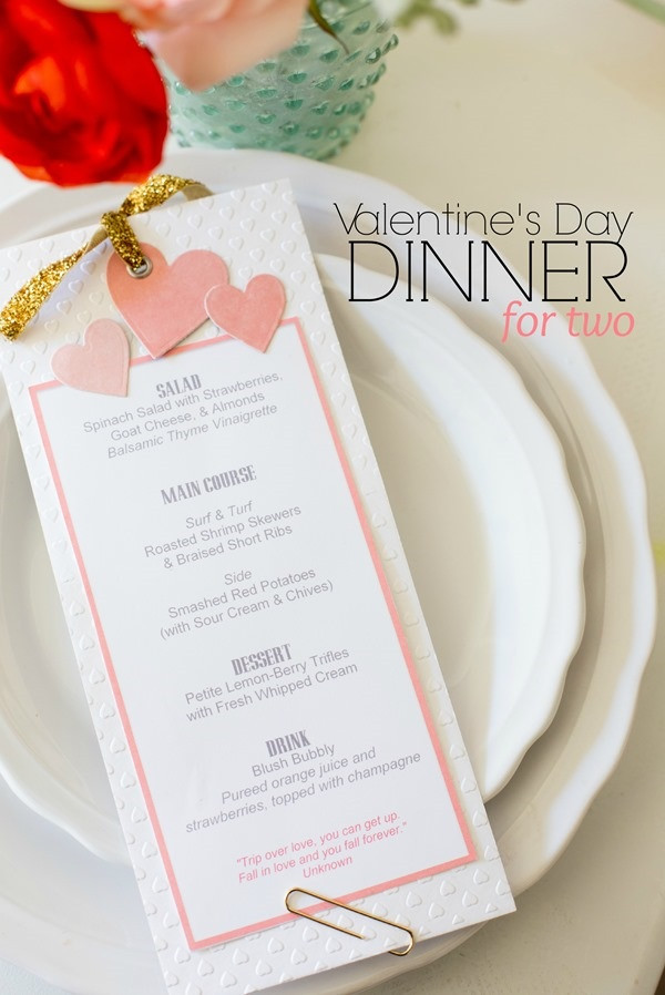 Valentines Dinner Menus
 Valentines Day Menu images 2016 2017