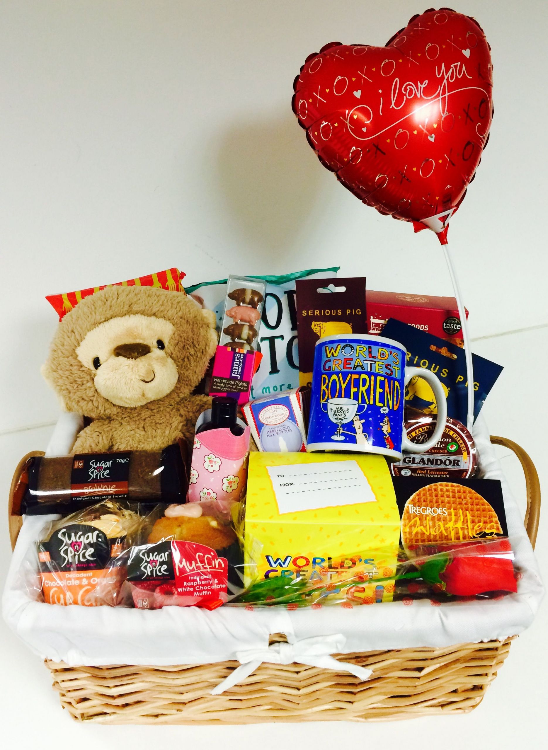 Valentines Gift Basket Ideas For Him
 No 1 Boyfriend t basket perfect for Valentine s Day an