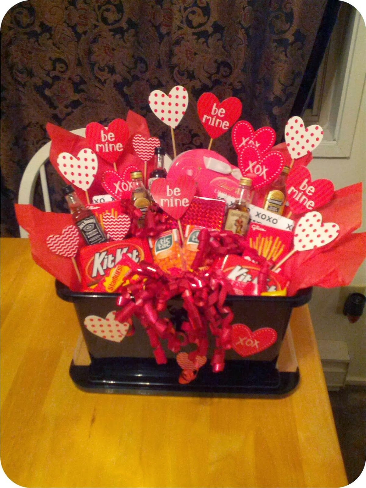 Valentines Gift Basket Ideas For Him
 Trial By Oven Valentine s Day Gift Basket for Him