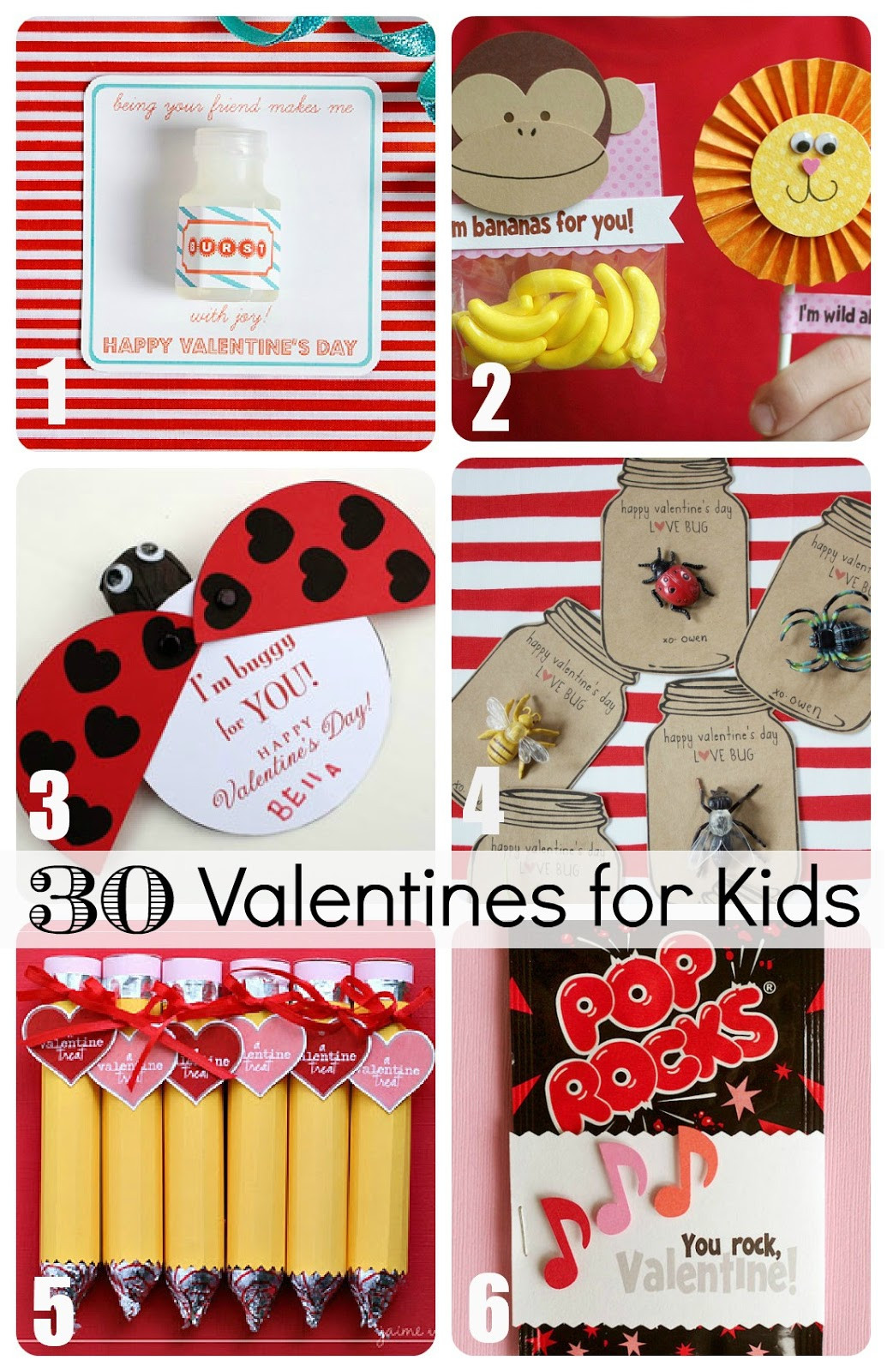 Valentines Gift Ideas For Children
 30 Valentines for Kids from Creative to Downright Easy