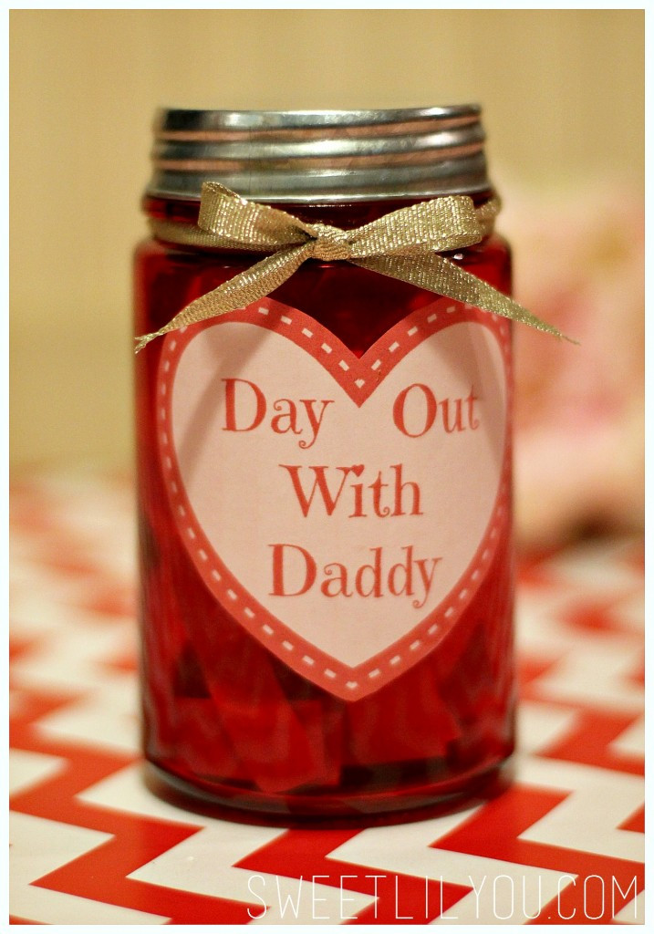 Valentines Gift Ideas For Daughter
 Day Out With Daddy Jar Valentine s Day Gift for Dad