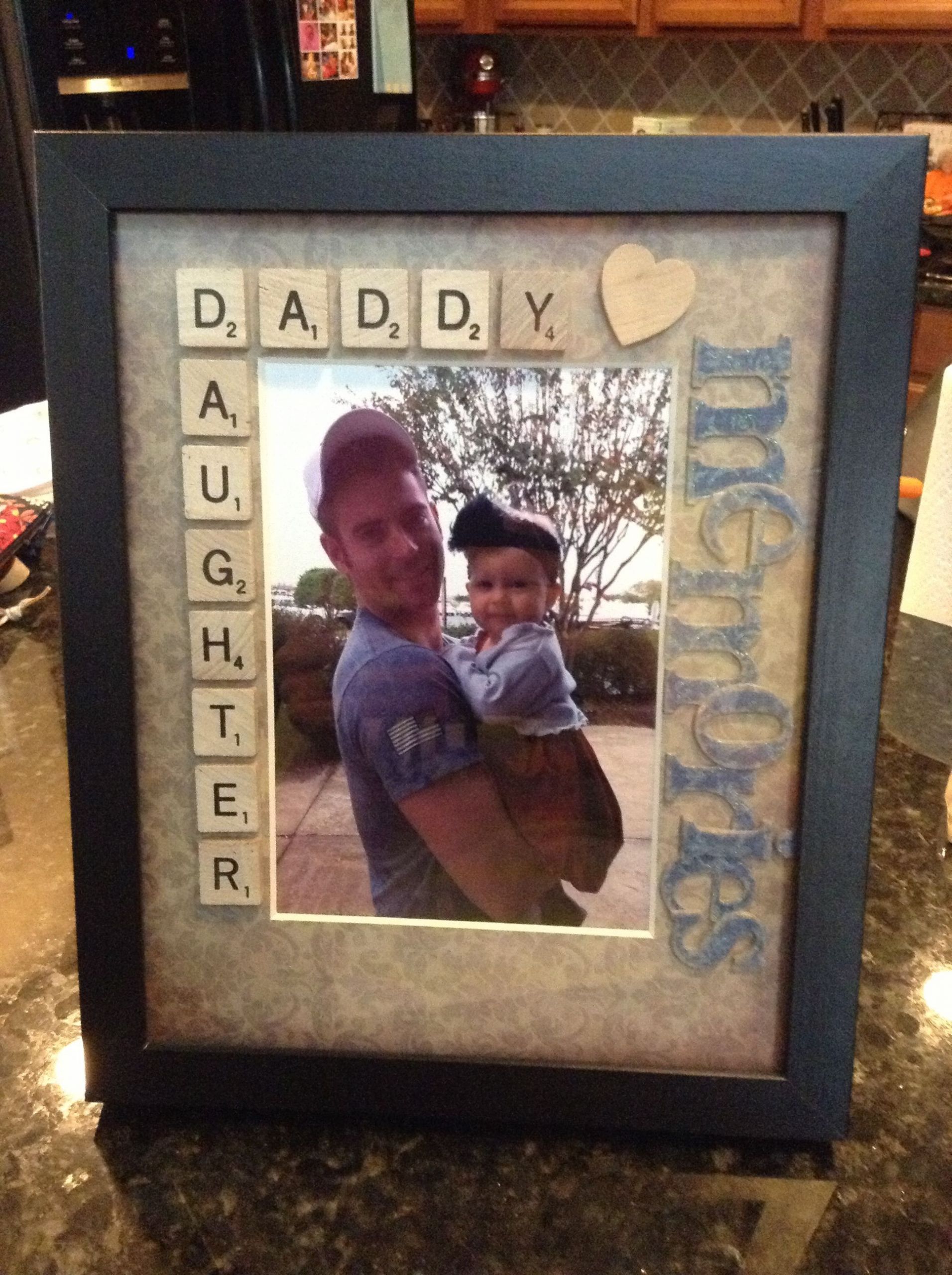 Valentines Gift Ideas For Daughter
 daddy daughter scrabble tiles picture frame