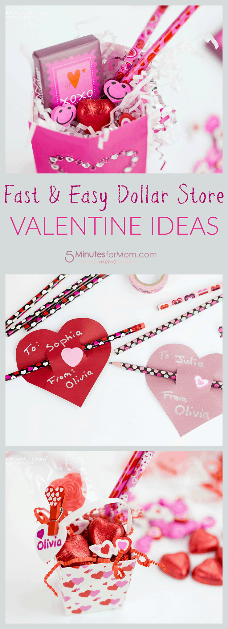 Valentines Gift Ideas For Mom
 Fast and Easy Dollar Store Valentine Ideas 5 Minutes for Mom