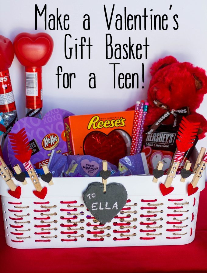 Valentines Gift Ideas For Young Daughter
 Make a Valentine s Gift Basket for Teens