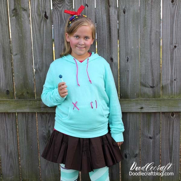 Vanellope Von Schweetz Costume DIY
 Vanellope Von Schweetz Cosplay Halloween Costume DIY