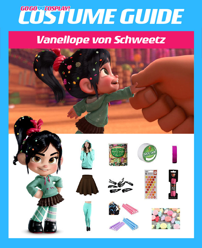 Vanellope Von Schweetz Costume DIY
 Vanellope von Schweetz Costume DIY Guide for Cosplay