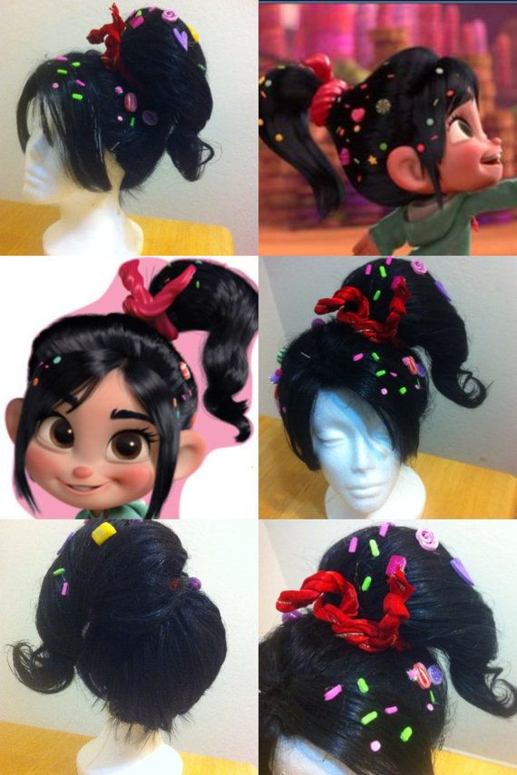 Vanellope Von Schweetz Costume DIY
 Vanellope Von Schweetz Wreck it Ralph inspired costume wig