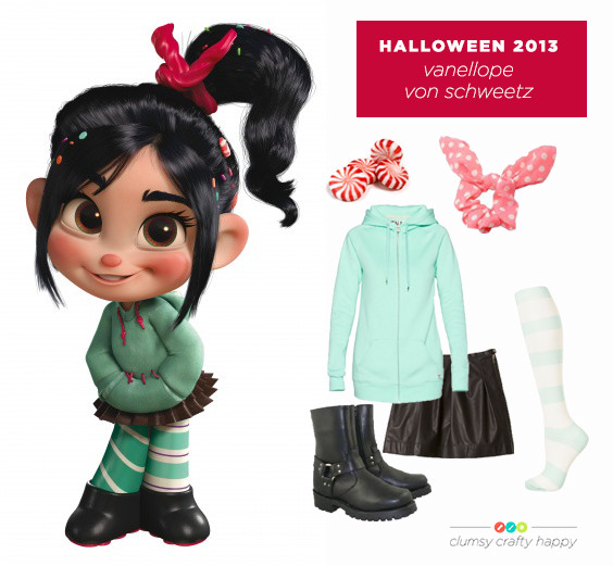 Vanellope Von Schweetz Costume DIY
 clumsy crafty happy imagination at work