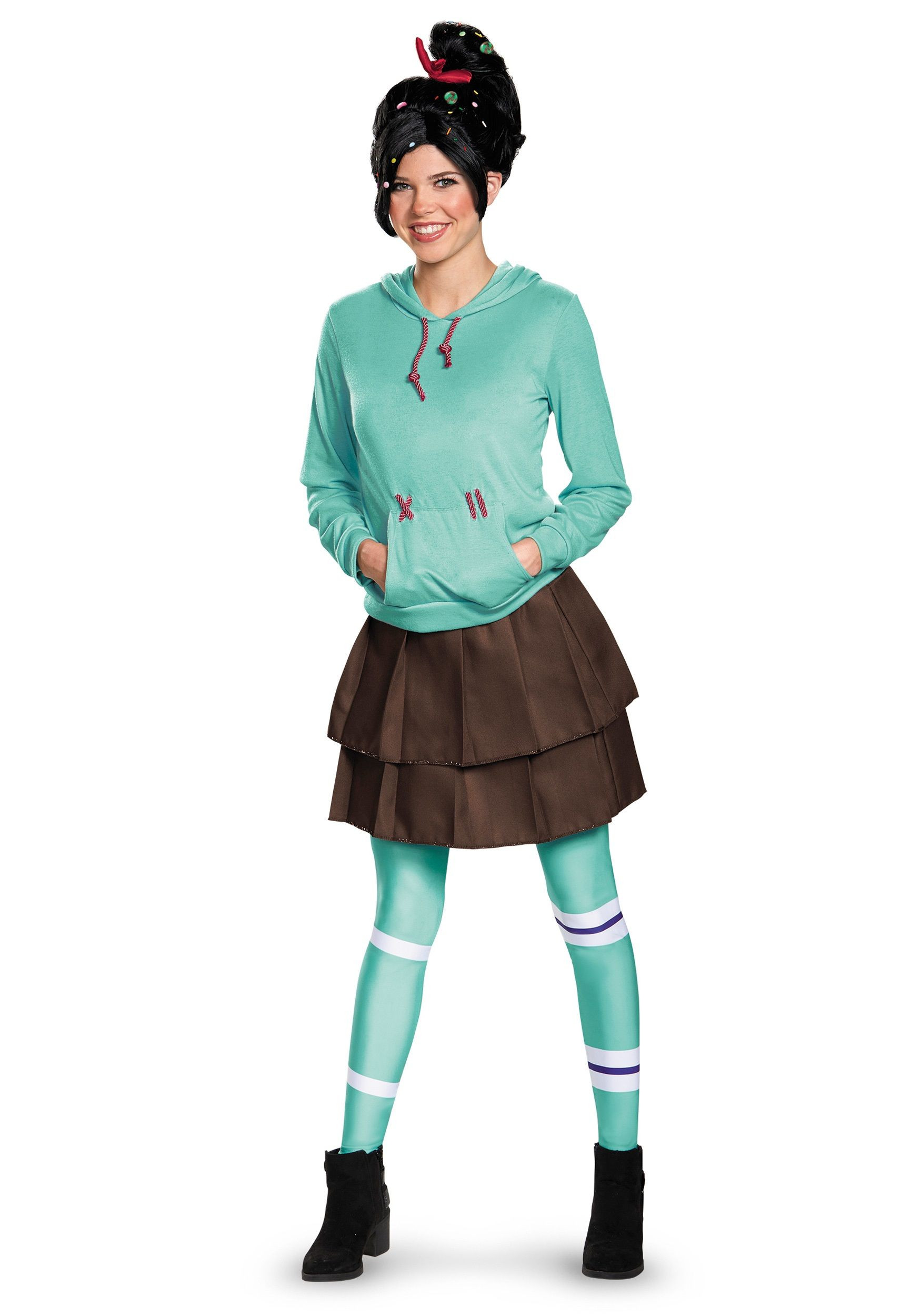 Vanellope Von Schweetz Costume DIY
 Adult Deluxe Vanellope Von Schweetz Costume