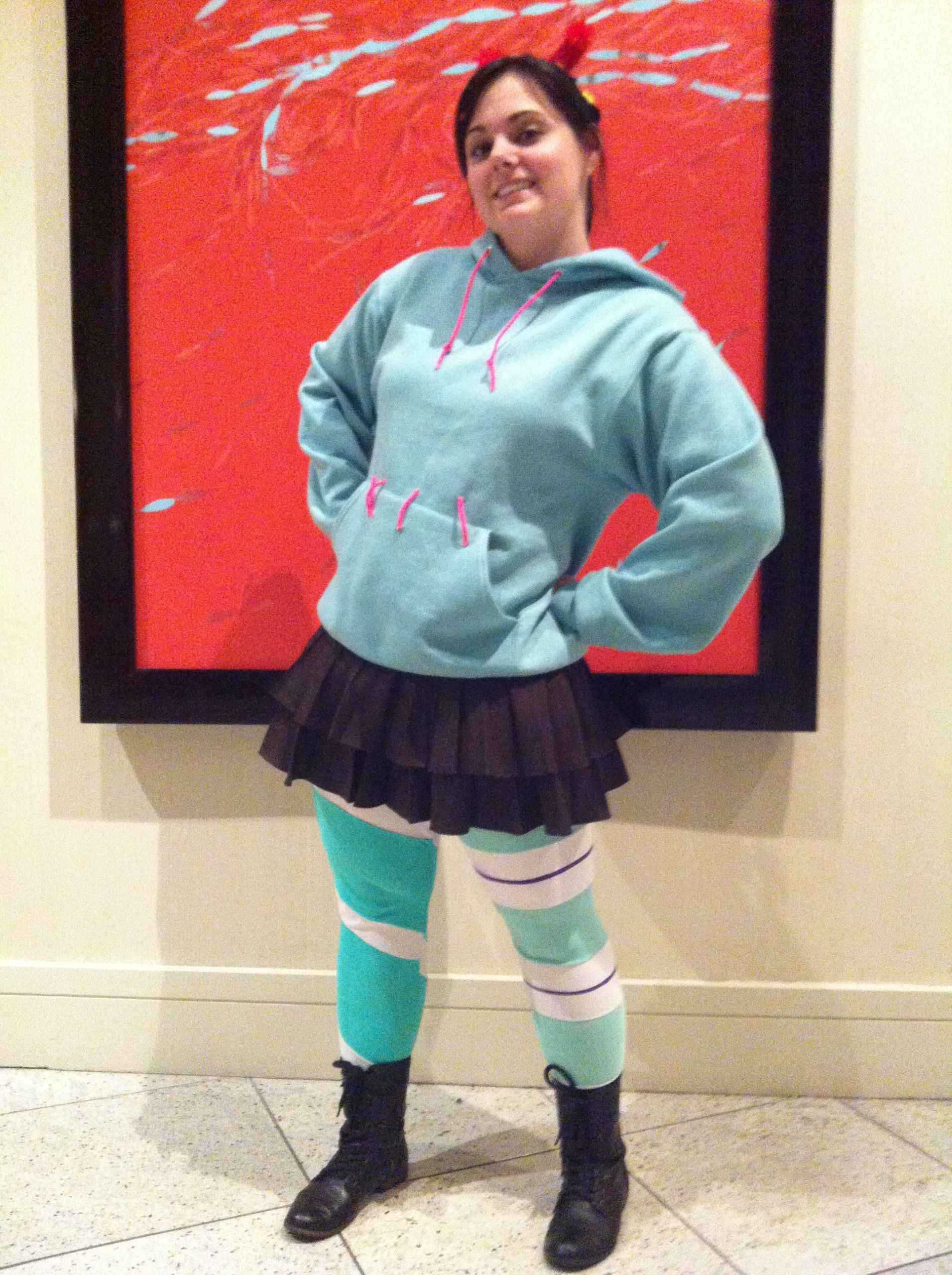 Vanellope Von Schweetz Costume DIY
 Tutorial Vanellope Von Schweetz Leggings