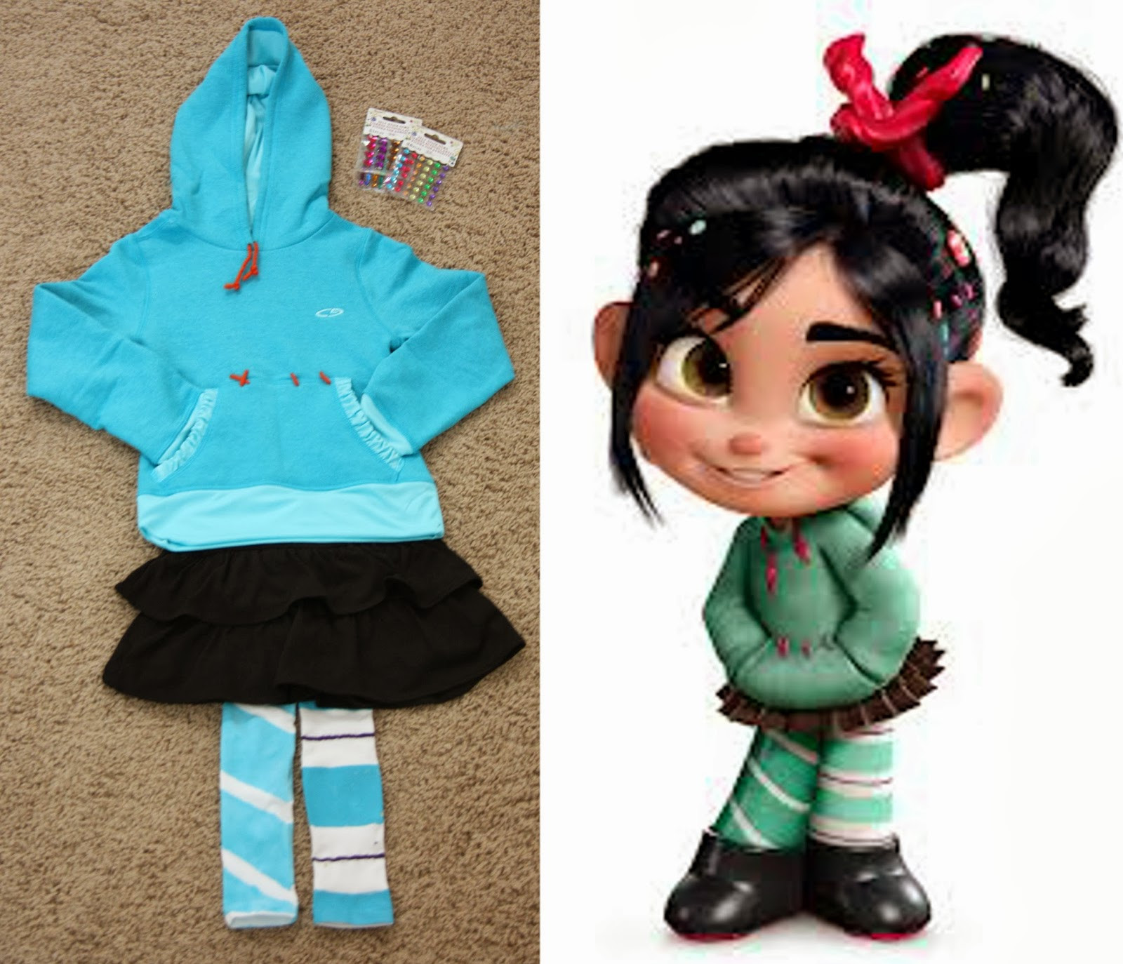 Vanellope Von Schweetz Costume DIY
 Vanellope von Schweetz Costume vanellope tights