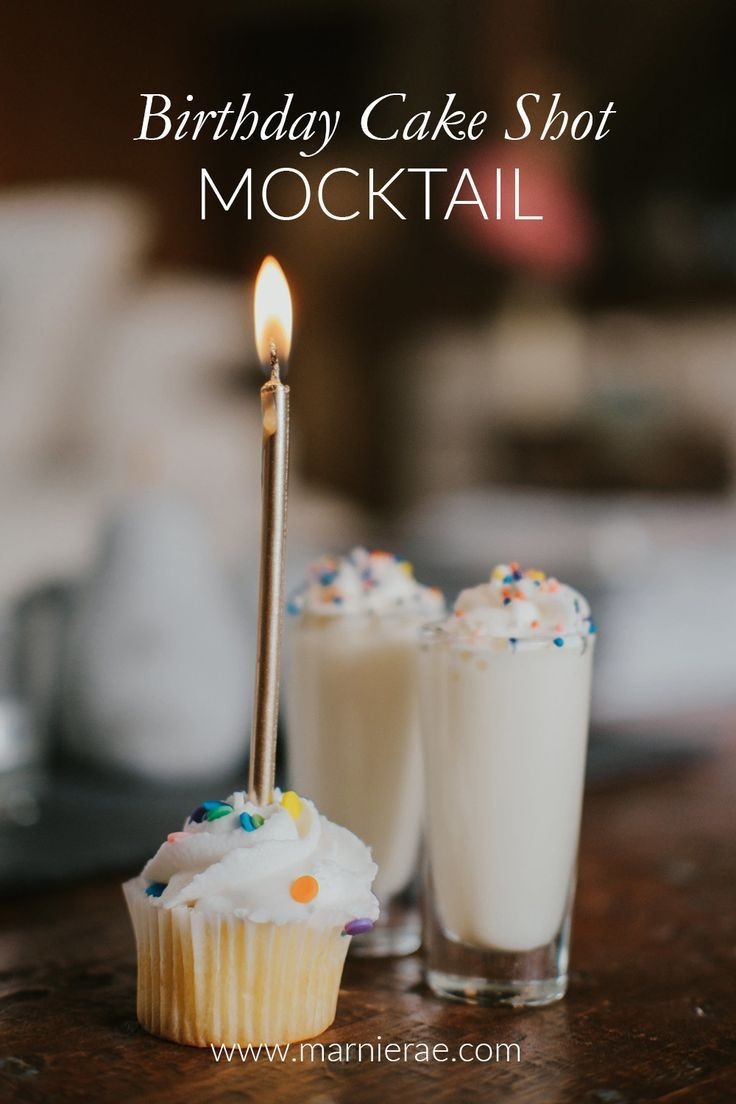 Vanilla Birthday Cake Shot
 Birthday Cake Shot —This fun nonalcoholic birthday shot is
