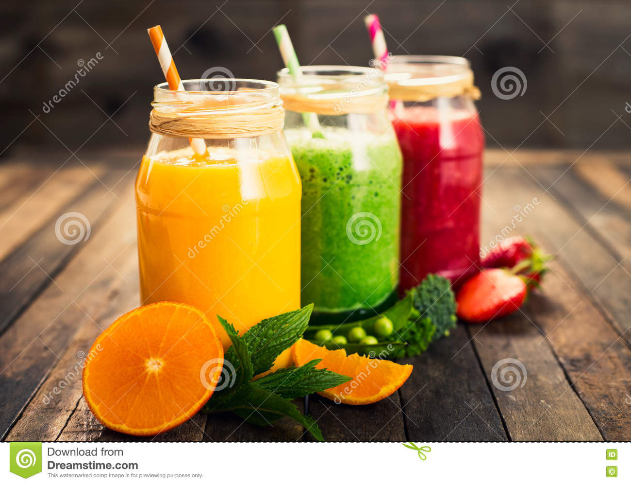 Veg And Fruit Smoothies
 Healthy Fruit And Ve able Smoothies Stock Image Image