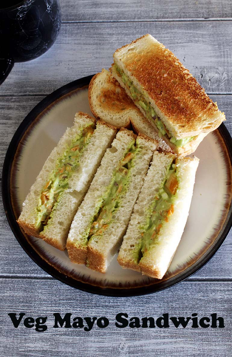Veg Sandwich Recipes Indian
 Veg Mayonnaise Sandwich Recipe How to make Mayo Sandwich