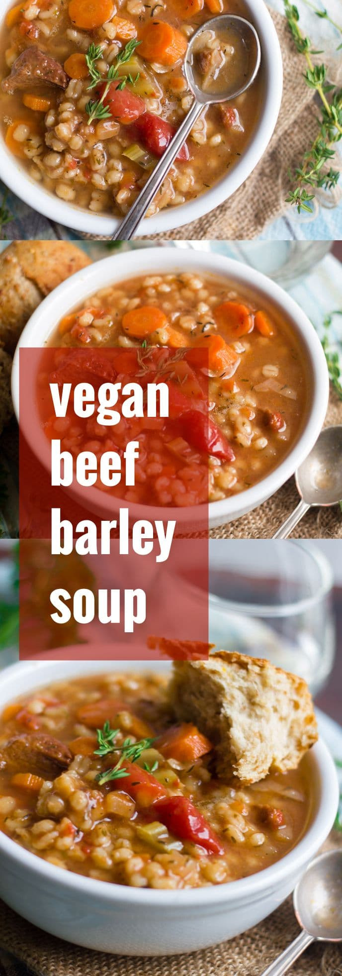 Vegan Barley Soup
 Vegan Beef Barley Soup Connoisseurus Veg
