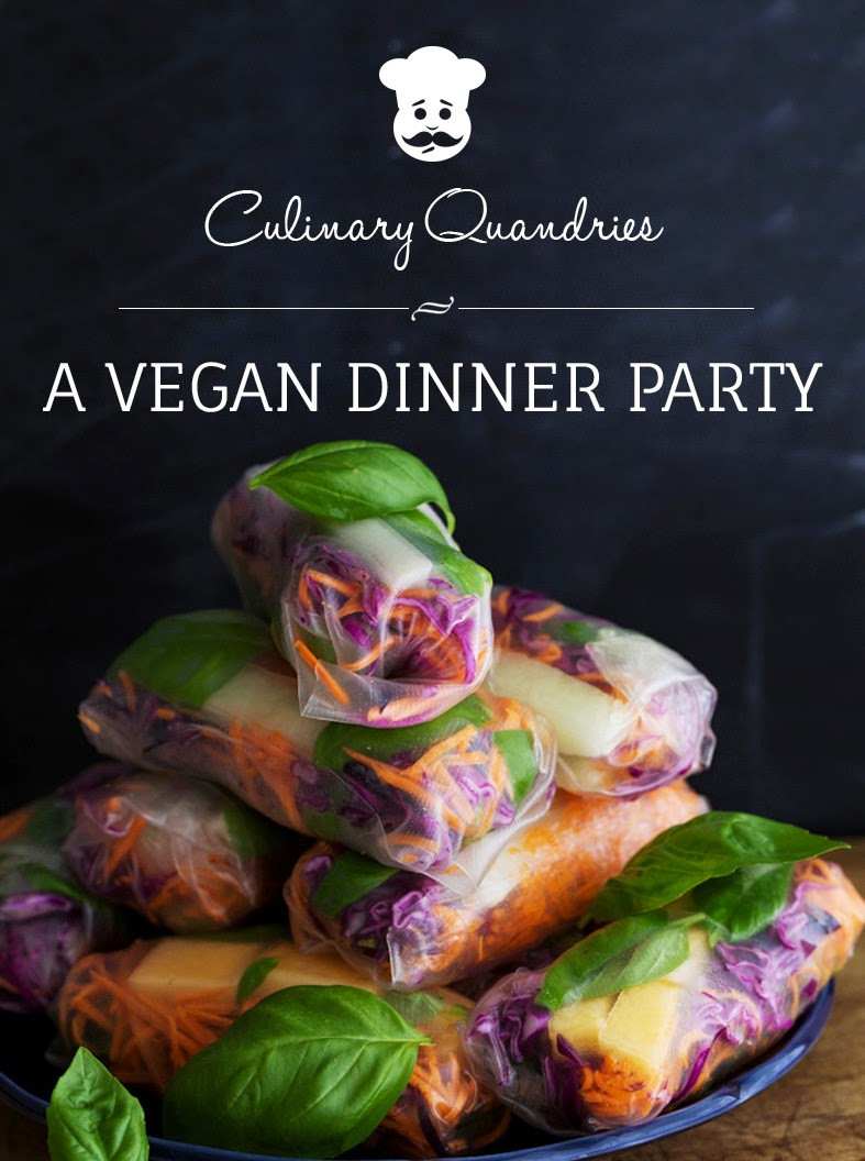 Vegan Dinner Party Ideas
 Green Gourmet Giraffe Culinary Quandries A Vegan Dinner