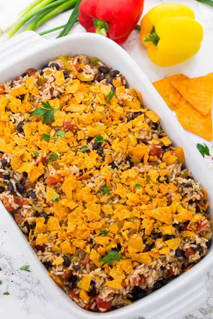 Vegan Mexican Rice
 Vegan Mexican Rice Casserole with Tacos Vegan Heaven