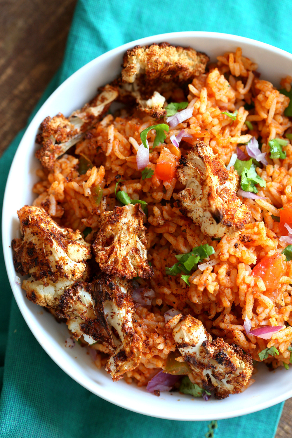 Vegan Mexican Rice
 Vegan Spanish Rice Bowl with Taco Spice Roasted