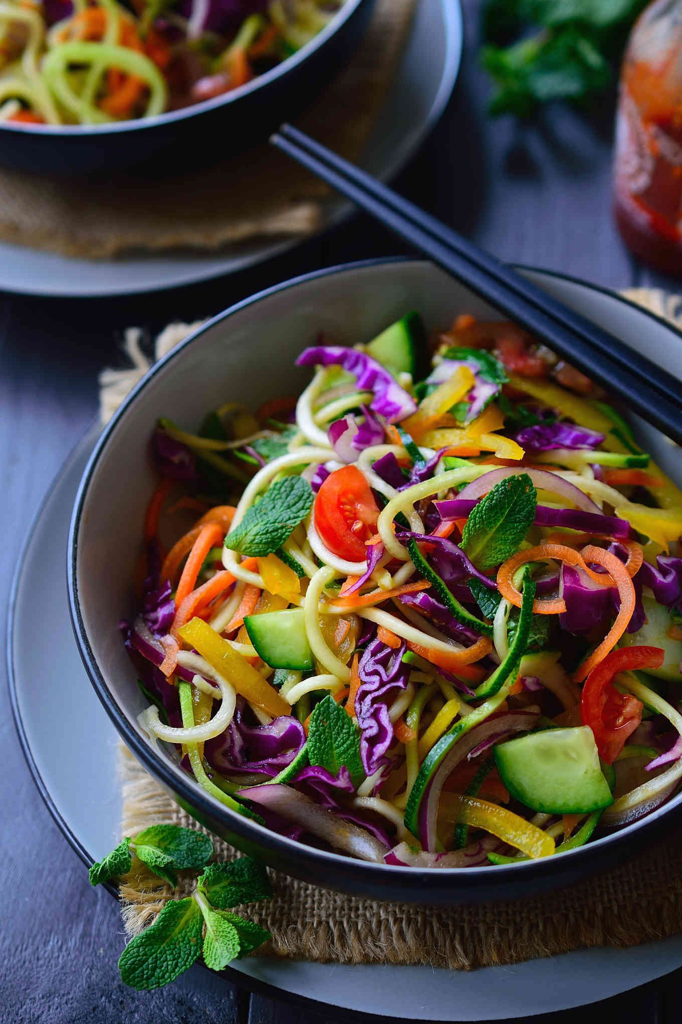 Vegan Noodles Recipe
 Raw Vegan Noodles Salad